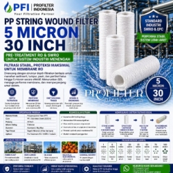 PP String Wound Filter 5 micron 30 inch untuk pre treatment RO  SWRO  medium